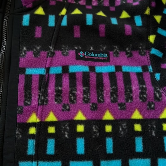 An Awesome Mountain Print Fleece Jacket from Columbia, Oversized Men’s M. - Picture 6 of 15